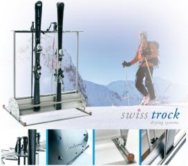 SWISS-TROCK Ski Container für Schienensystem (18 Paare)